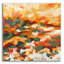 «Orange Summer» par Rich Monet, art mural en verre acrylique, 24 po x 24 po-752595248