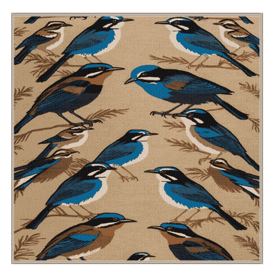  Tapis lavable superbe fée des oiseaux