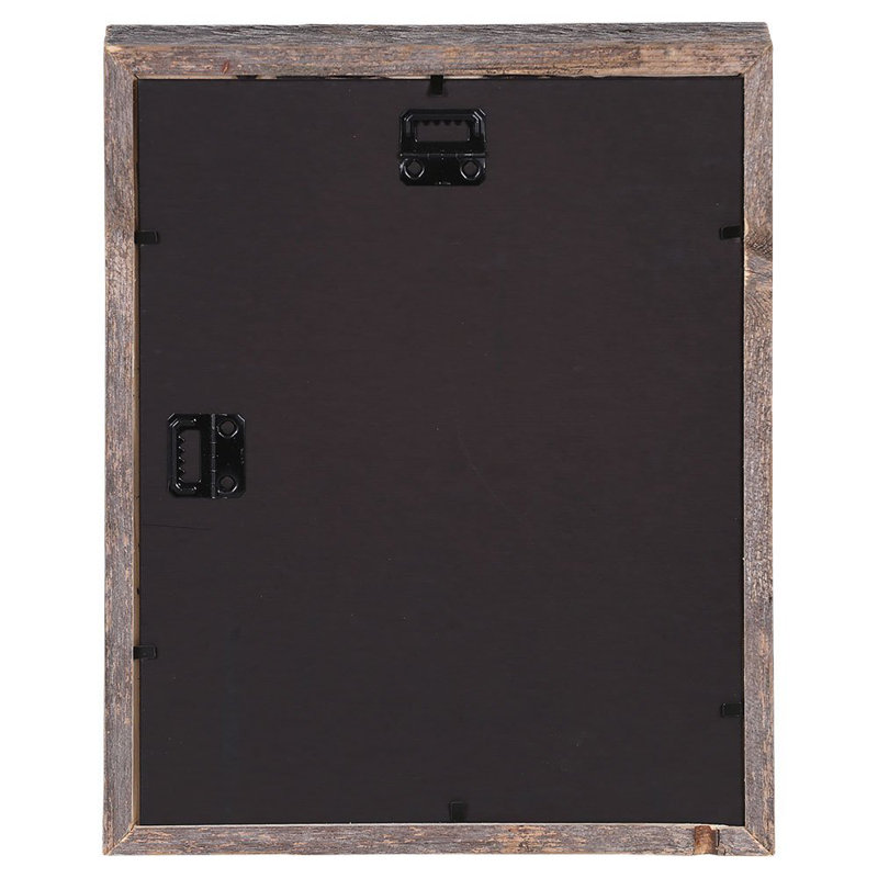 Laraine Weathered Gray Wood Matte Shadow Box Picture Frame, 8" x 10"