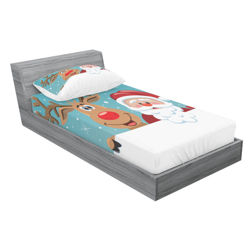 Microfiber Sheet Set, Twin Sheet Set with Fitted Sheet