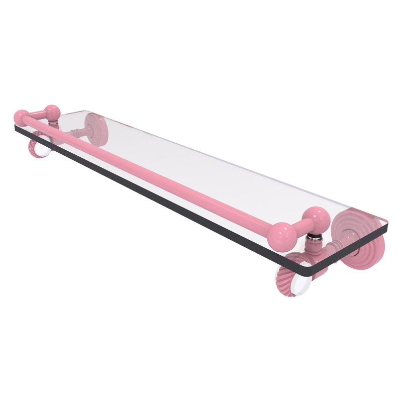 Tablette flottante Pacific Grove, H 3,5 po x l 22 po x P 5,5 po, Rose