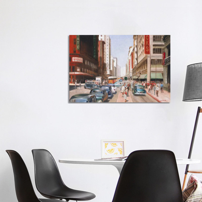 Los Angeles II by E Denis - Wrapped Canvas Painting, 101.6 cm H x 66.04 cm W x 3.175 cm D