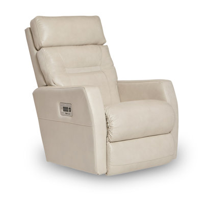 Lennon Leather Match Power Wall Recliner with Power Headrest and Lumbar