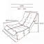 Chaise longue rembourrée réglable