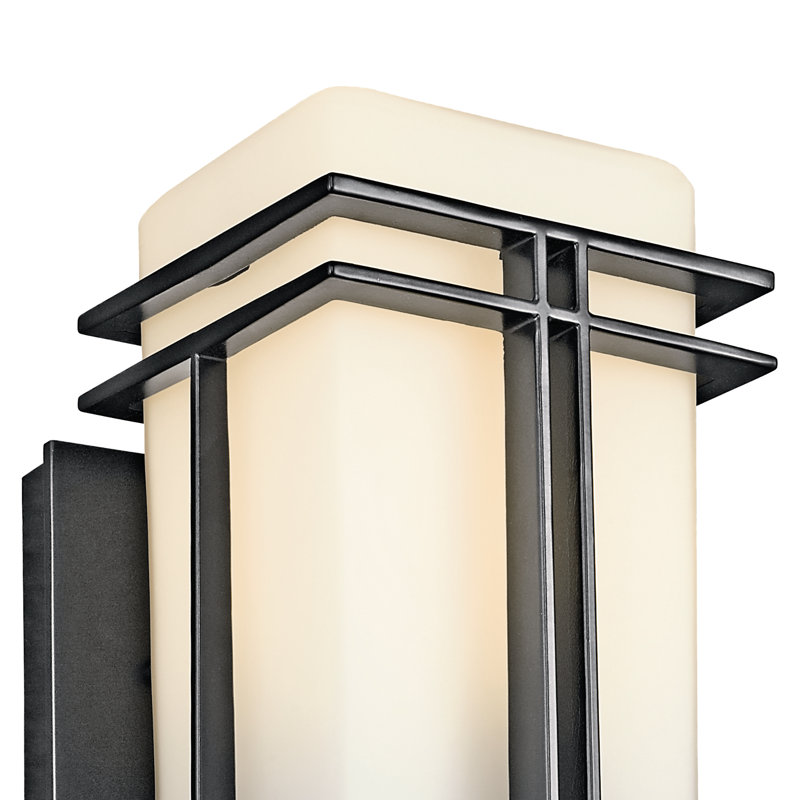 Applique murale extérieure noire Tremillo 17,25 po à 1 lumière