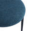Chaises de salle à manger en tissu bleues (2) - structure en métal fabriquée à partir de 2, revêtement, structure, style moderne, 22,75 po x 24,25 po-121115455