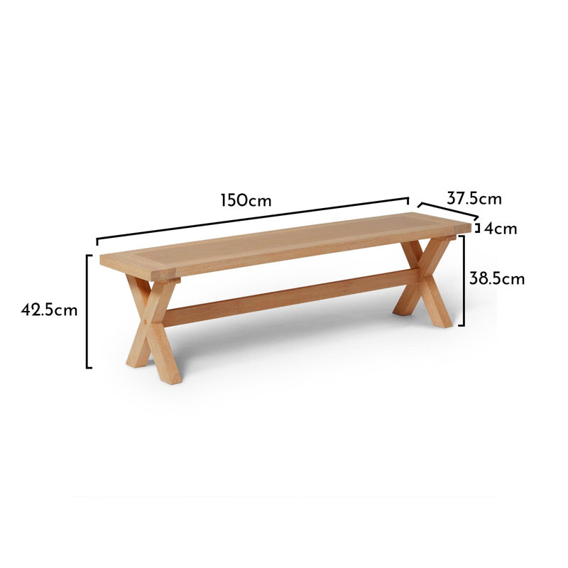Gracela Bench, Pale Oak