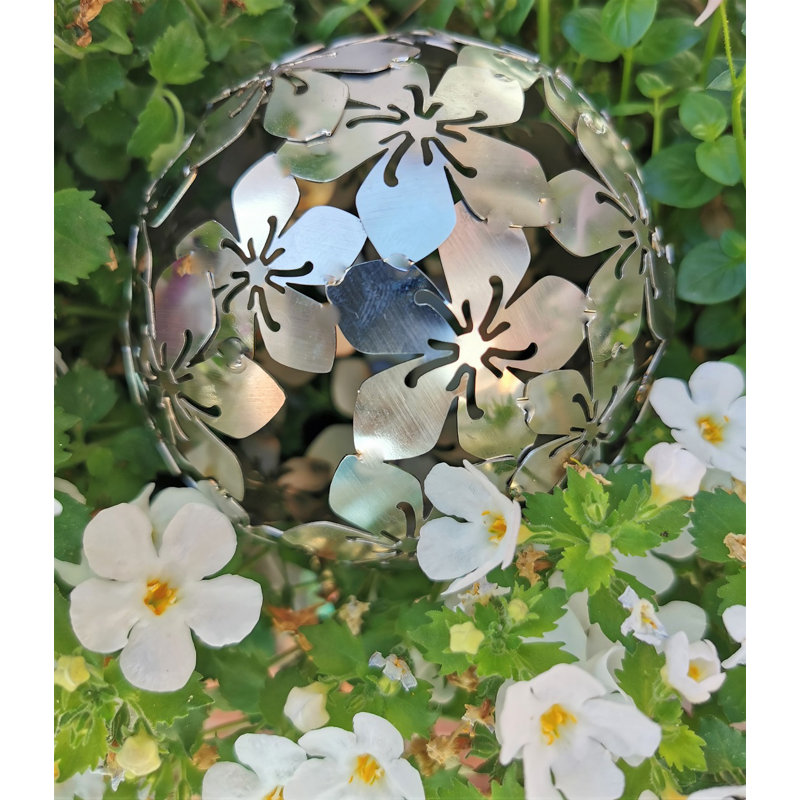 Charlann Stainless Steel Gazing Ball, 15cm H x 15cm W x 15cm D