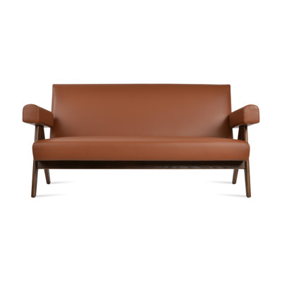 Pierre J Loveseat Sofa 62" in Hazelnut