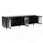 Contemporary TV Stand With Adjustable Shelves For Tvs Up To 78'', Stylish Media Console With Gold Handles And Arch Fluted Glass Doors, Delicate Entertainment Center For Living Room-2072676036