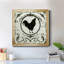 Berkshire Rooster - Reproduction d'art graphique sur toile encadrée-1825091489-1825091488