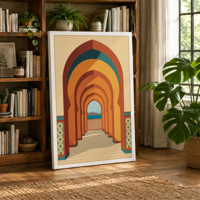Arches of Infinite Depth Vintage - Wrapped Canvas