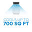 Climatiseur portatif B 700 Series Pi. 14 000 BTU ASHRAE 128, blanc
