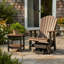 Fauteuil oscillant noyer et noir Adirondack-1783353621