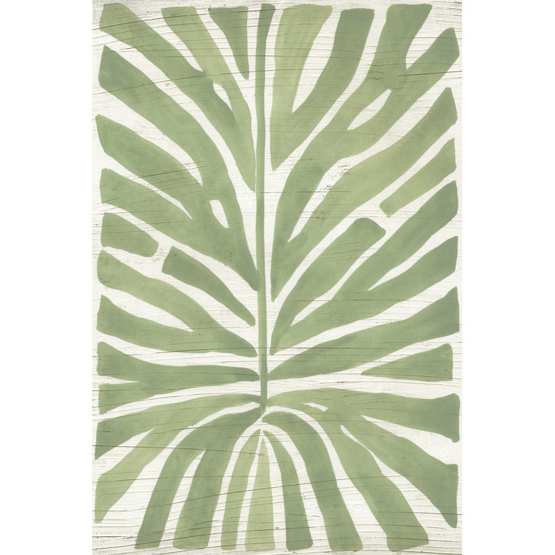Feuille de palmier Driftwood III, H 36 po x l 24 po x P 1,25 po