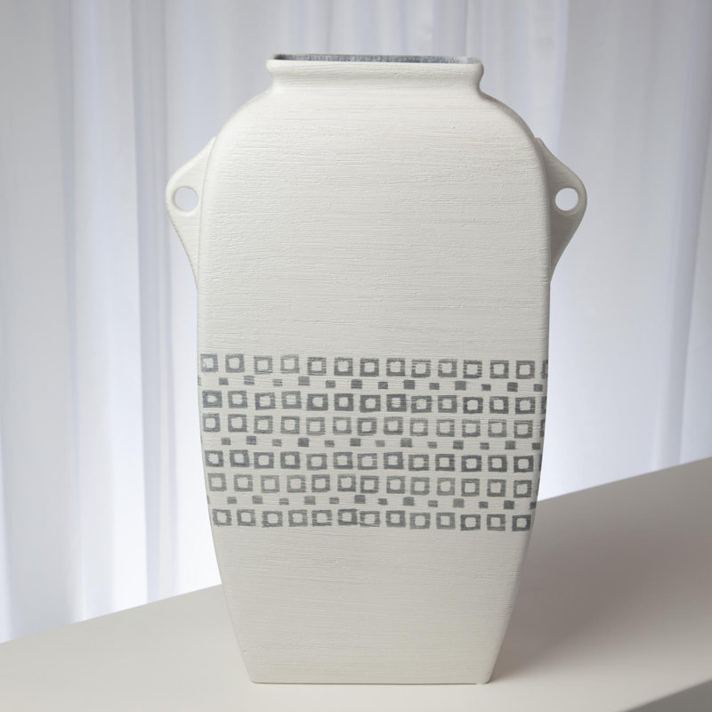 Rhein Vessel-Hand Painted, 24" H x 14.5" W x 7" D