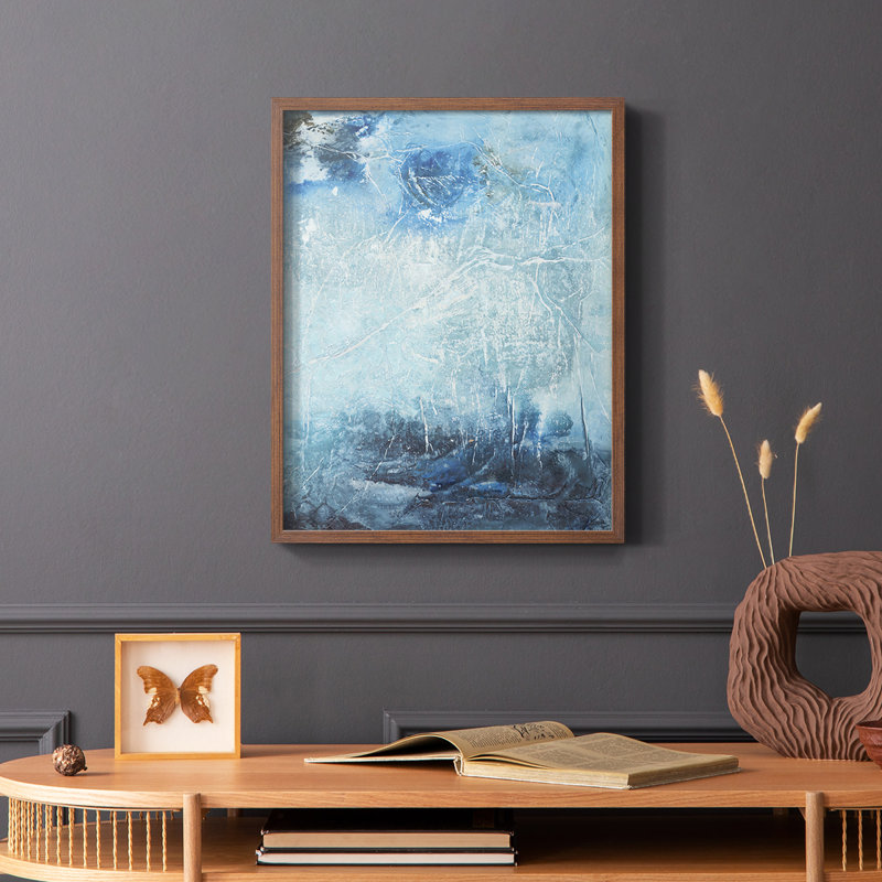 «Coastal Seas IV», reproduction encadrée - bois massif, H 14 po x l 11 po, Brun