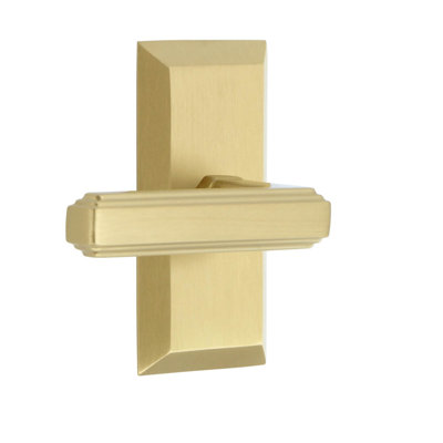Fifth Avenue Single Dummy Door Lever with Rectangle Rosette