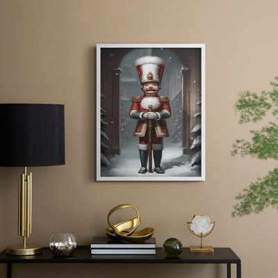 Art des Fêtes de Noël - Série 2 - CECXCII, reproduction encadrée - bois massif