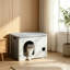 Stackable Indoor & Outdoor Cat House Shelter with Removable Cushion, Grey