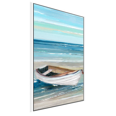 Shore Houbling - peinture sur toile à cadre flottant