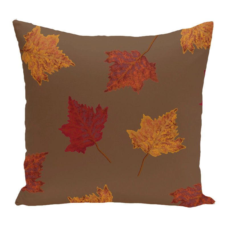  Housse de coussin carré et insert, Brun, H 20 po x l 20 po