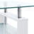 Paizleigh vidaXL Coffee Table, Tempered Glass Top, Center Table, 37.4''x21.7''x15.7''-1591512423
