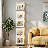 Modern Home Office 68" 5-Tier Transparent Display Cabinet Acrylic Flip Door Floor-Standing Showcase Bookshelf Curio Cabinet For Living Room Bedroom