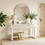 Wavell Console blanche rectangulaire en bois