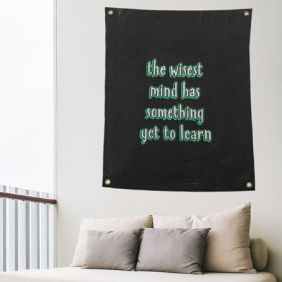 Tapisserie tableau noir en polyester quoted learning