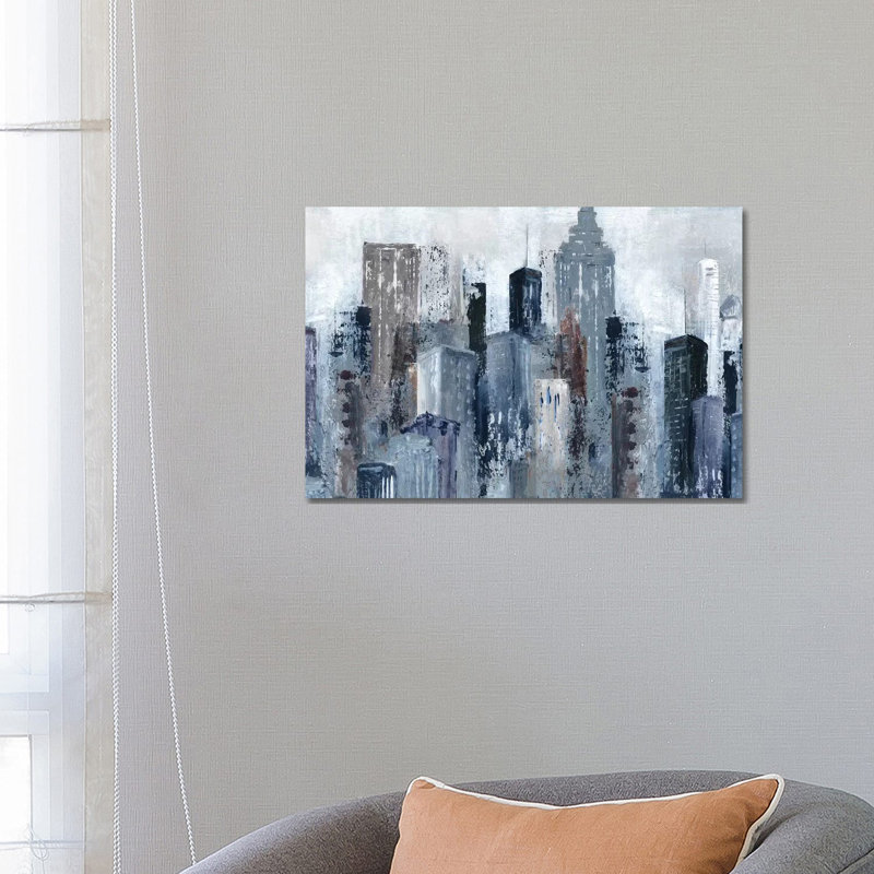 «City Mood» par Carol Robinson, impression sur toile tendue, H 26 po x l 40 po x P 1,5 po