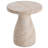Outdoor/Indoor Travertine Lightweight Concrete Side Table-1536573357
