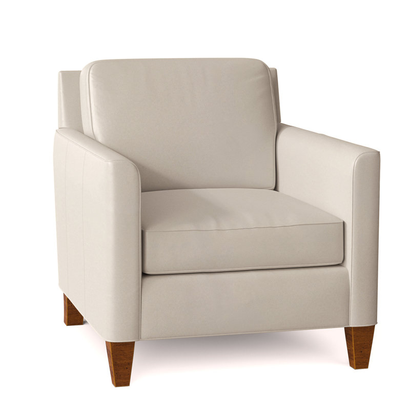 Yorba Leather Armchair, Aline Fumo Genuine Leather, New Classiques