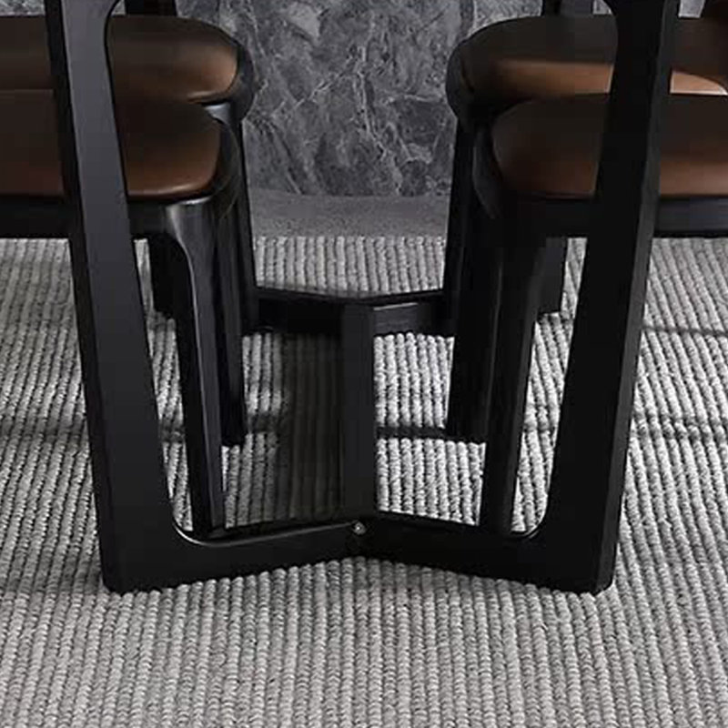 Table de salle à manger Durable, Noir, noir, noir, noir, H 29,52 po x L 78,74 po x l 39,37 po