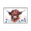 Highland Cow Among The Thistles by BebesArts - Wrapped Canvas Painting-2021534192-2070817053