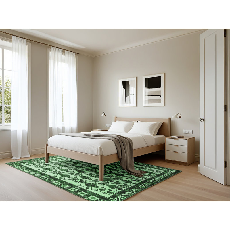 Washable Southwestern Indoor Rug, Rectangle 5' x 7'