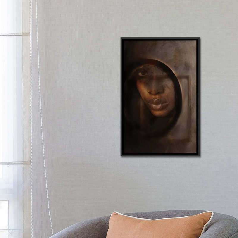 «Eternity», impression sur toile, H 26 po x l 18 po x P 1,5 po, Pas de tapis, Toile avec cadre noir