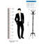 Brinkmann Freestanding 8 - Hook Coat Rack-2073814000