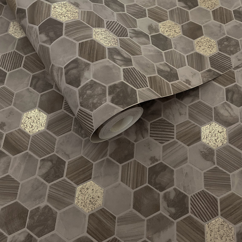 Hexara Tile, Brown