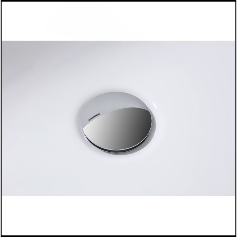 55 Inch Acrylic Freestanding Bathtub With Ergonomic Design And Chrome Drain, Cupc Certified For Safety And Comfort