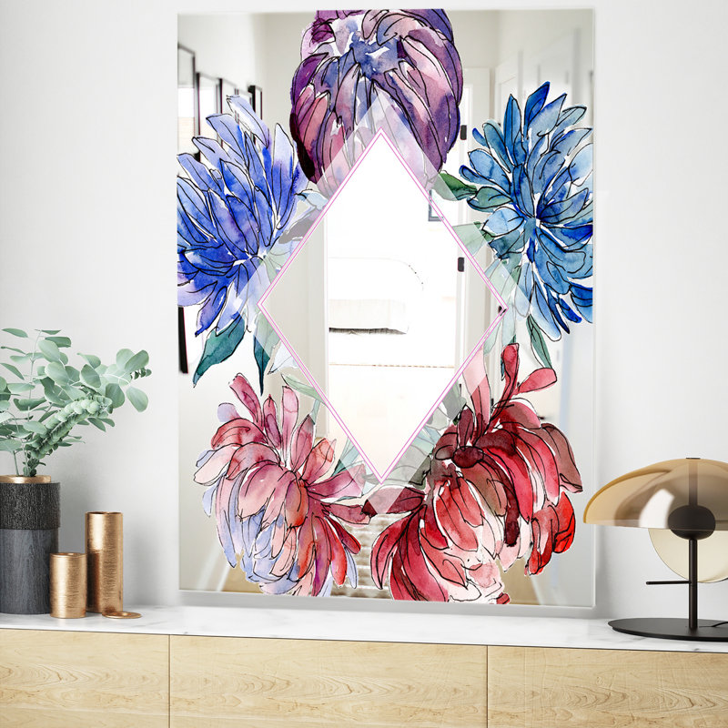 Miroir de salle de bain Efflorescent, H 39,4 po x l 29,5 po, Fleur 1