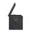 Boîte de rangement pour terrasse 120 gallons imperméable, grand bac de rangement pour patio pour coussins extérieurs, coussins décoratifs, outils de jardin, verrouillable