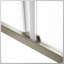 Porte de douche semi-sans cadre l 60 po x H 72 po avec verre trempé transparent-95394751