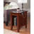 Nantucket Walnut Side Table With Built-In Charging Station And 2 Power Outlets