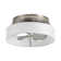 Vaczon 12.6" Modern Caged Flush Mount Ceiling Fan with LED Lights and Remote Control