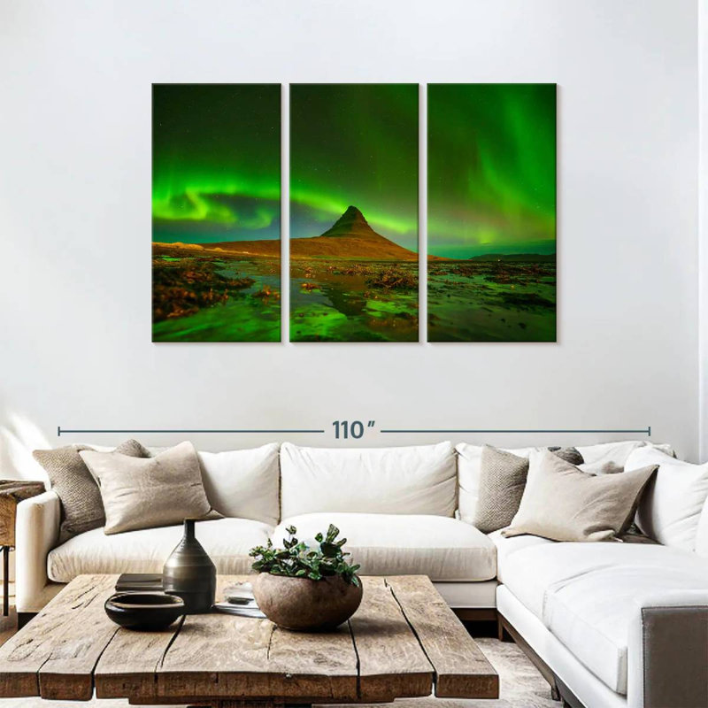 Alvord Kirkjufell Aurora, H 28 po x l 45 po