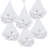 5lbs Stone Pebbles - Set of 6 - White