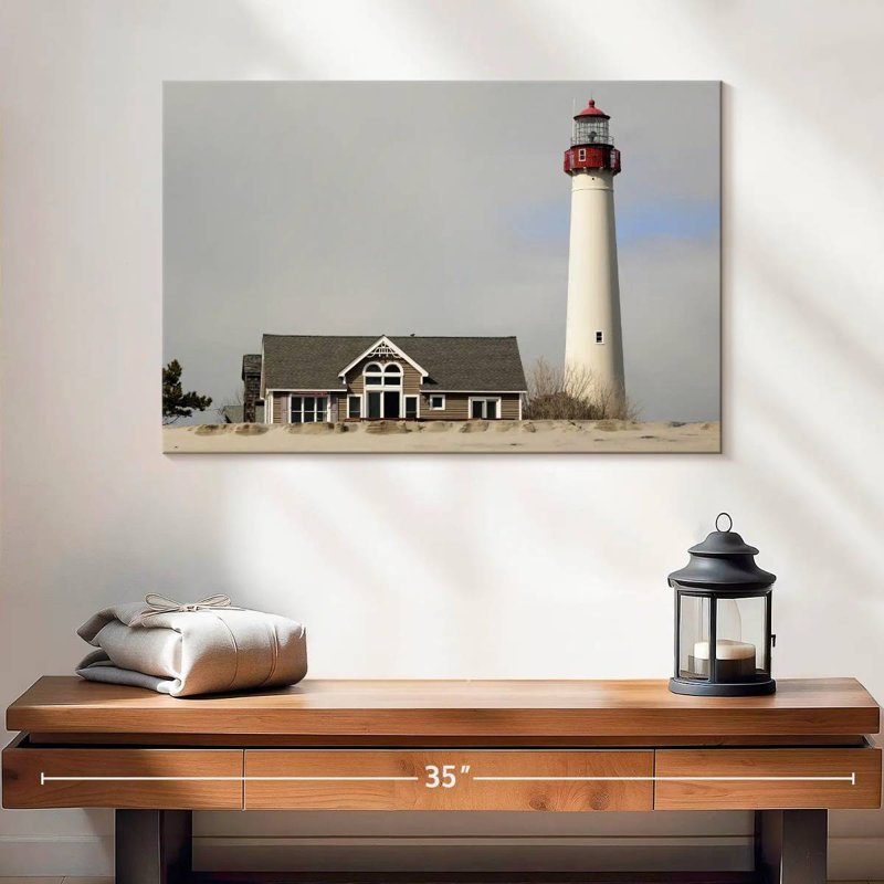 Cape may lighthouse Aletra, H 16 po x l 24 po