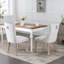 Chaise de salle à manger 2 en bois massif gris, revêtement en lin avec garniture cloutée, Sw6801bg Contemporary 2, rembourré, pieds en bois-81133829