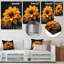 Décoration murale monochrome jaune et noir Dahlia Moment II - Dahlia-763936079-763936082